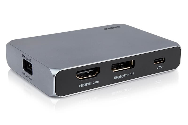 HDMI와 DisplayPort 단자가 보이는 칼디짓 USB-C 소호독